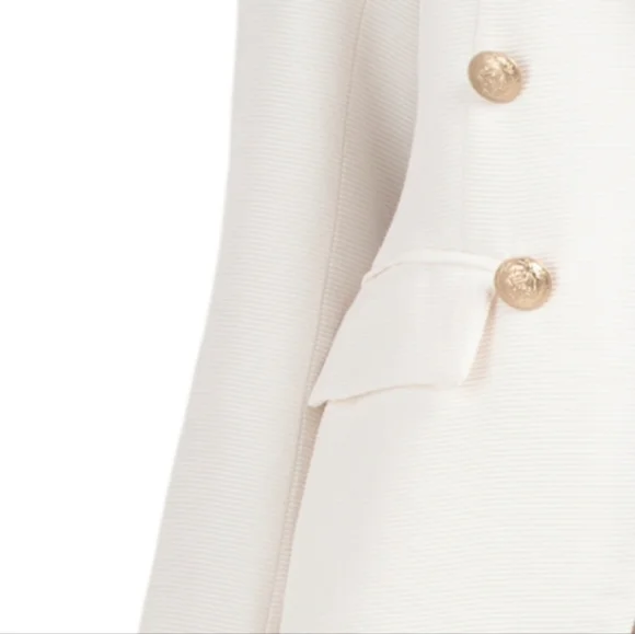 Rachell Zoe Women's White Woven Blazer - Picture 4 of 5